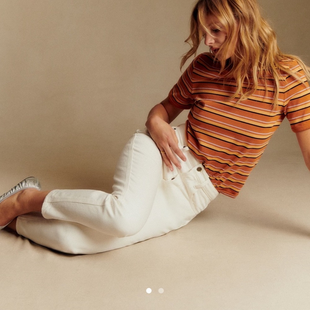Sezane Ecru Brut Jeans